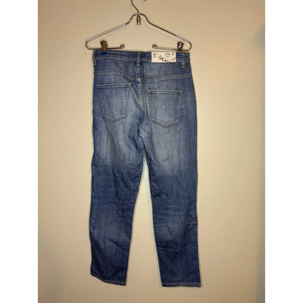 Blank NYC Women Straight Leg Jeans Medium Wash Stretch Denim Size 25 8X-1339